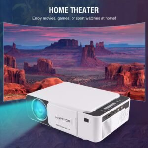 1080P Projector with WiFi Tripod Mount Bundle, Portable Phone Projecter, Proyector Portatil for Home Office Outdoor Video Projection