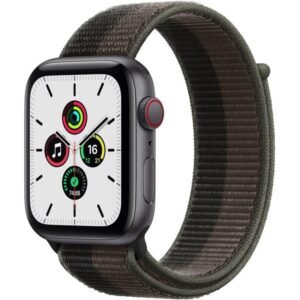 Apple Watch SE GPS+Cellular 44mm Space Grey Aluminium Case Tornado/Grey Sport Loop