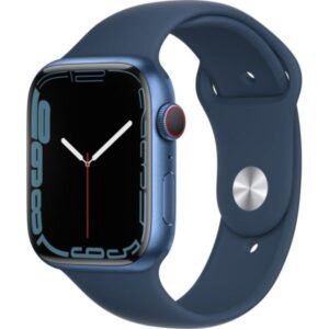 Apple Watch Series 7 GPS + Cellular, 41mm Blue Aluminium Case with Abyss Blue Sport Band