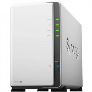 Synology 2 bay NAS DiskStation DS220j (Diskless), 2-bay; 512MB DDR4